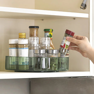 360° Rotating Tray Lazy Susan Fridge Organizer Turntable Storage Tray Clear Food Storage Organizer Spice Rack Kitchen Organizer