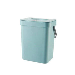 Hanging Plastic Trash Can, Compost Bin Indoor Kitchen Sealed, Odor-Free Food Scrap Container, Small Trash Can with Lid.