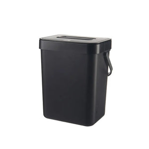 Hanging Plastic Trash Can, Compost Bin Indoor Kitchen Sealed, Odor-Free Food Scrap Container, Small Trash Can with Lid.