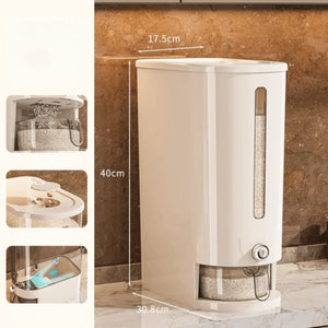 Airtight Insect-Proof Rice Storage Container 5/10KG Moisture Proof Dry Food Dispenser Sealed Storage Container Grains
