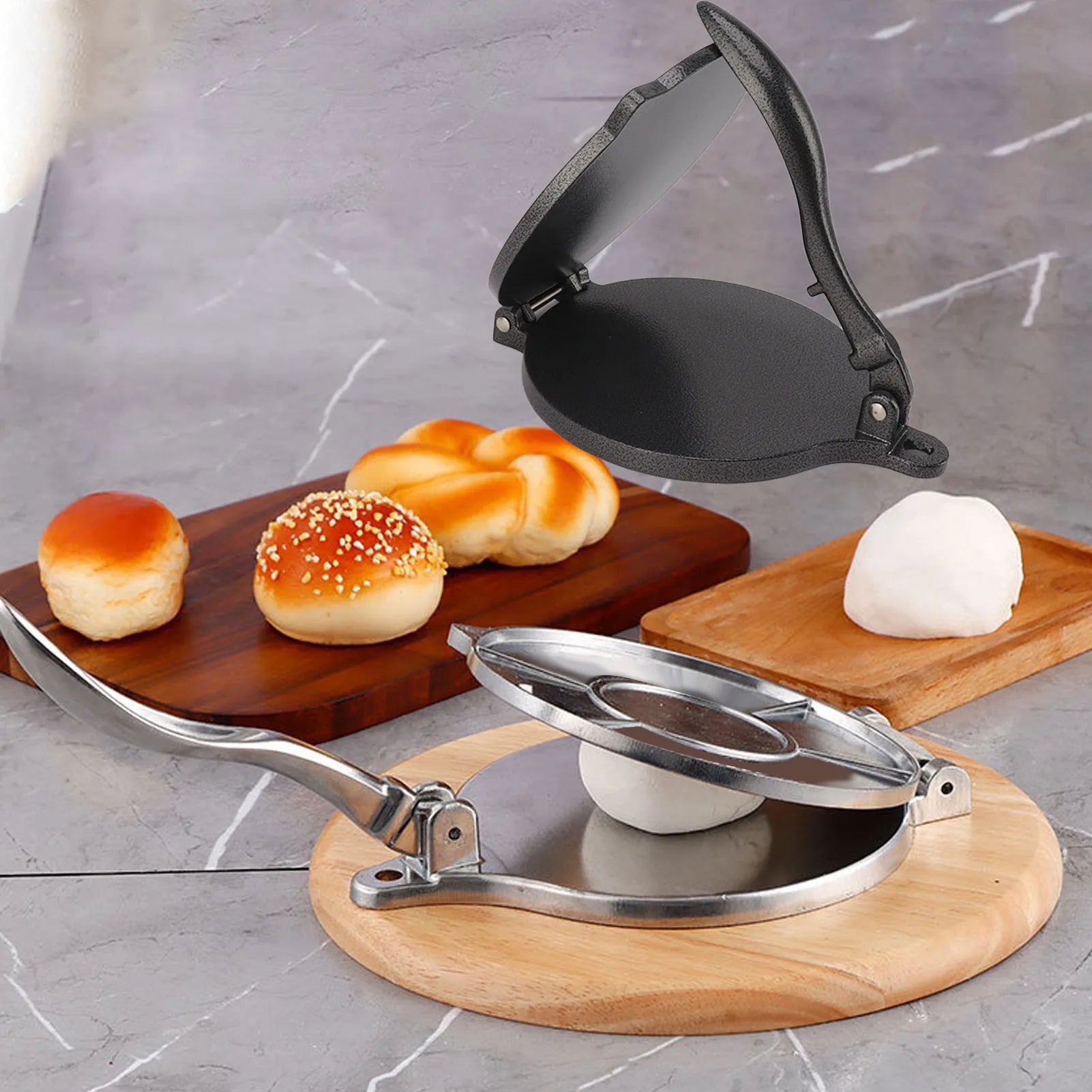 16/20Cm DIY Tortilla Press Maker Aluminium Alloy Manual Corn Tortillas Dough Pressing Tool Kitchen Bakeware Cooking Accessories