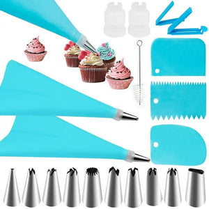 Stainless Steel Cake Decorating Nozzle Piping Bag Set Kitchen Confectionery Equipment Pastry Accessories Bakery Tool Kit