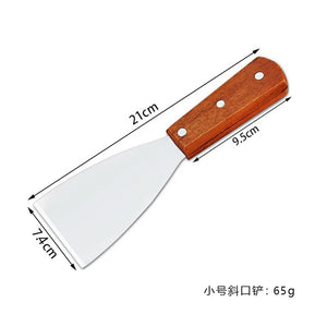Stainless Steel Spatula and Grill Scraper Non Stick Durable Barbecue Cooking Tools Pizza Shovel Pancake Beef BBQ Utensils