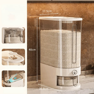Airtight Insect-Proof Rice Storage Container 5/10KG Moisture Proof Dry Food Dispenser Sealed Storage Container Grains