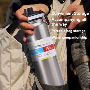 600/800/1000ML Thermos Bottle Stainless Steel Car Thermal Cup Keeps Cold and Heat Thermal Mug Sports Insulated Cup Vacuum Flask