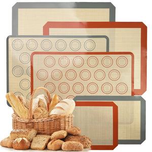 1PC Silicone Baking Mat for Oven, Thin 0.4Mm, Reusable Non Stick Heat Resistant Bakeware Sheets Liner Baking Tools for Cookie