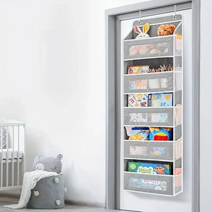 Upgraded 5-Shelf Hanging Storage Organizer - behind Door, Anti-Tilt, 5 Large Capacity Pockets, Hanging Bag Suitable for Bedroom