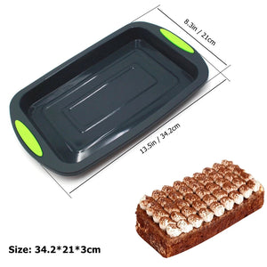 Silicone Cake Pan Non-Stick 8-10-Inch Food Grade Silicone Cake Mold Baking Pan Toast Tray Bread Pan Dessert Bakeware Cake Tools