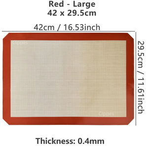 1PC Silicone Baking Mat for Oven, Thin 0.4Mm, Reusable Non Stick Heat Resistant Bakeware Sheets Liner Baking Tools for Cookie