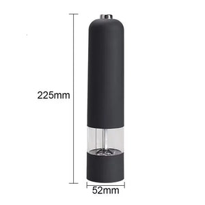 Battery Electric Automatic Mill Pepper and Salt Grinder with LED Light Adjustable Coarseness Spice Grinder Kitchen Cooking Tool
