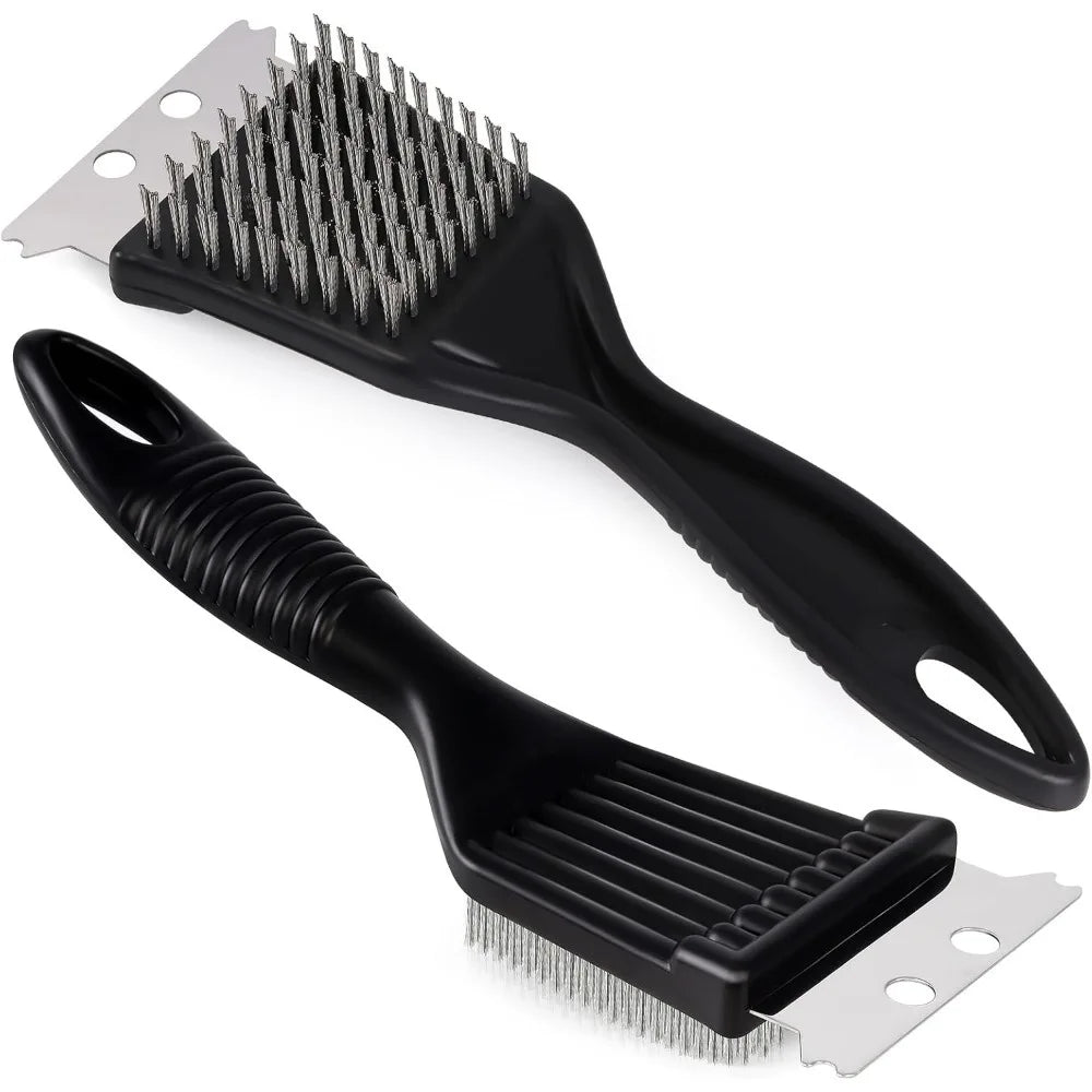 8Inch Grill Brush Stainless Steel Wire Extra Strong Cleaning Brush Heavy Duty Grill Brush Cleaner for Outdoor Home Cooking Tools