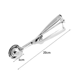 Cookie Scoop with Trigger for Kitchen Family Ice Cream Cookie Cupcake Muffin Meatbal Stainless Steel Ice Cream Scooper
