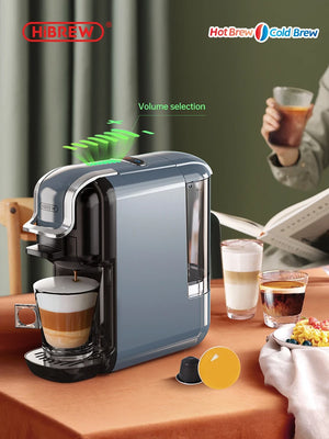 Multiple Capsule Coffee Machine, Hot/Cold Dolce Gusto Milk Nespresso Capsule ESE Pod Ground Coffee Cafeteria 20Bar 5 in 1