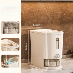 Airtight Insect-Proof Rice Storage Container 5/10KG Moisture Proof Dry Food Dispenser Sealed Storage Container Grains
