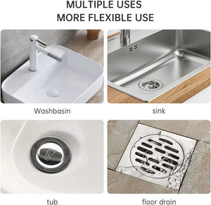 Hair Filter Sink Anti-Blocking Strainer Bathtub Shower Floor Drain Stopper Silicone Kitchen Deodorant Plug Bathroom Accessories