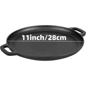 3PCS Cast Iron Skillet Set (6/8/10 Inch) Pre-Seasoned, Heavy-Duty Pans for Oven, Grill & Campfire, Even Heat, Non-Stick Surface