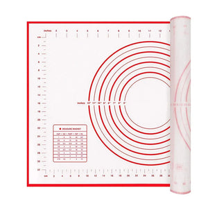 Food Gradeplasticrolling Mat with Measuring Tool Non Slip Kneading Mat, Easy to Clean Non Stick Baking Mat Reusablebakingutensil