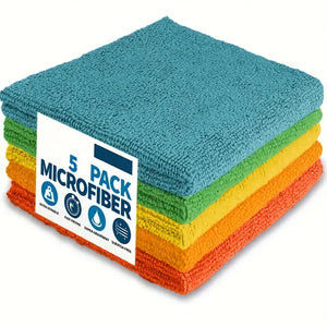 10/5/3Pcs Microfiber Cleaning Cloth, Dishwashing Cloth Household Rag Kitchen Bathroom Cleaning Towel Durable Absorbent Towel