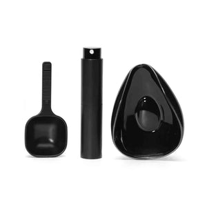 Coffee Bean Dosing Cup & Spray Bottle Kit for Bar, Static Reduction Ceramic Single Dose Tray, Barista Accessories Set