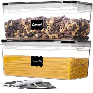 1/2/3/Sets Airtight Food Storage Containers with Lids 3.2L, Plastic Spaghetti Container for Pasta Organizer, BPA Free Air Tight
