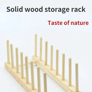 2026 DIY Locker Bamboo Drain Rack Wooden Plate Rack Dish Rack Kitchen Organizer for Plates/Cutting Boards/Plates/Cups/Pot Lid