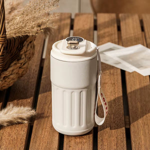 450ML LED Temperature Display Coffee Cup Keep Cold and Heat Thermal Mug Travel Vacuum Flask Stainless Steel Thermo Water Bottle