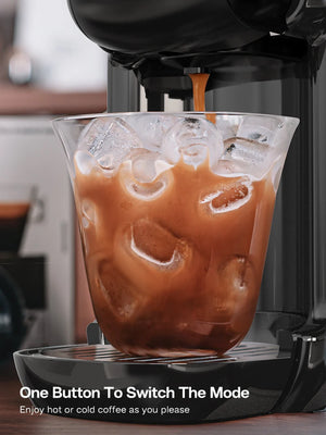 Multiple Capsule Coffee Machine, Hot/Cold Dolce Gusto Milk Nespresso Capsule ESE Pod Ground Coffee Cafeteria 20Bar 5 in 1