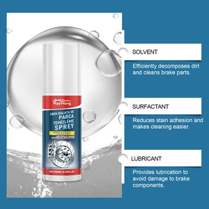 Brake Cleaner Spray Brake Parts Degreaser Dust Remover Disc Cleaner Prevents Noise Corrosion Inhibitor Fast Evaporating 100Ml