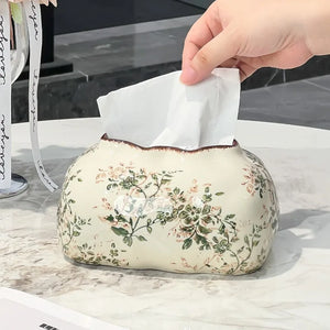 Ceramic Tissue Box Holder Multifunctional Storage Ashtray Vase Fruit Bowl Chopstick Holder Home Decor