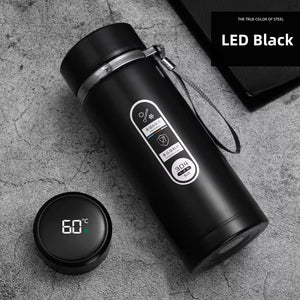 Stainless Steel Thermos Bottle LED Temperature Display 500ML- 1L Sus304 Vacuum Flask Portable Cup 2026 New