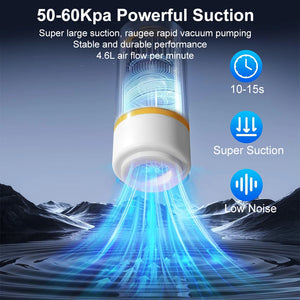 Air Vacuum Sealer Pump Handheld Food Sealing Pump USB Rechargeable Sealer Pump for Food Automatic Mini Sealer Pump Food Air Pump