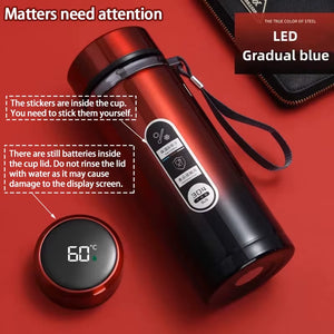 Stainless Steel Thermos Bottle LED Temperature Display 500ML- 1L Sus304 Vacuum Flask Portable Cup 2026 New