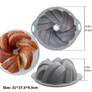 Silicone Cake Pan Non-Stick 8-10-Inch Food Grade Silicone Cake Mold Baking Pan Toast Tray Bread Pan Dessert Bakeware Cake Tools