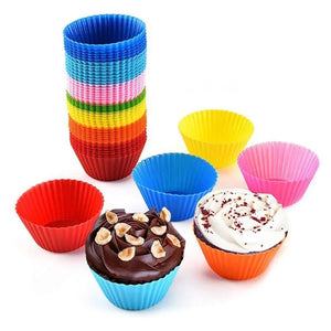 Silicone Cake Mold round Heart Shape Muffin Cupcake Baking Molds Home Kitchen Bakeware Baking Cups BPA Free Kitchen Gadgets ﻿
