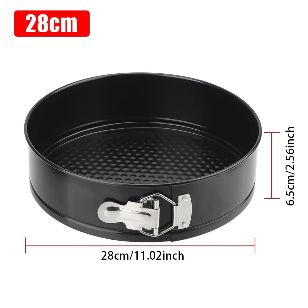 1Pcs 12/16/20/24/28Cm Springform Cake Pan Carbon Steel Non Stick Leakproof Cake Baking Pans with Removable Bottom round Mold