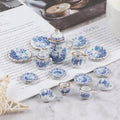 15Pcs 1:12 Dollhouse Miniature Tableware Porcelain Ceramic Tea Cup Set Model Kitchen Accessories for Doll House Decor Toys Gift