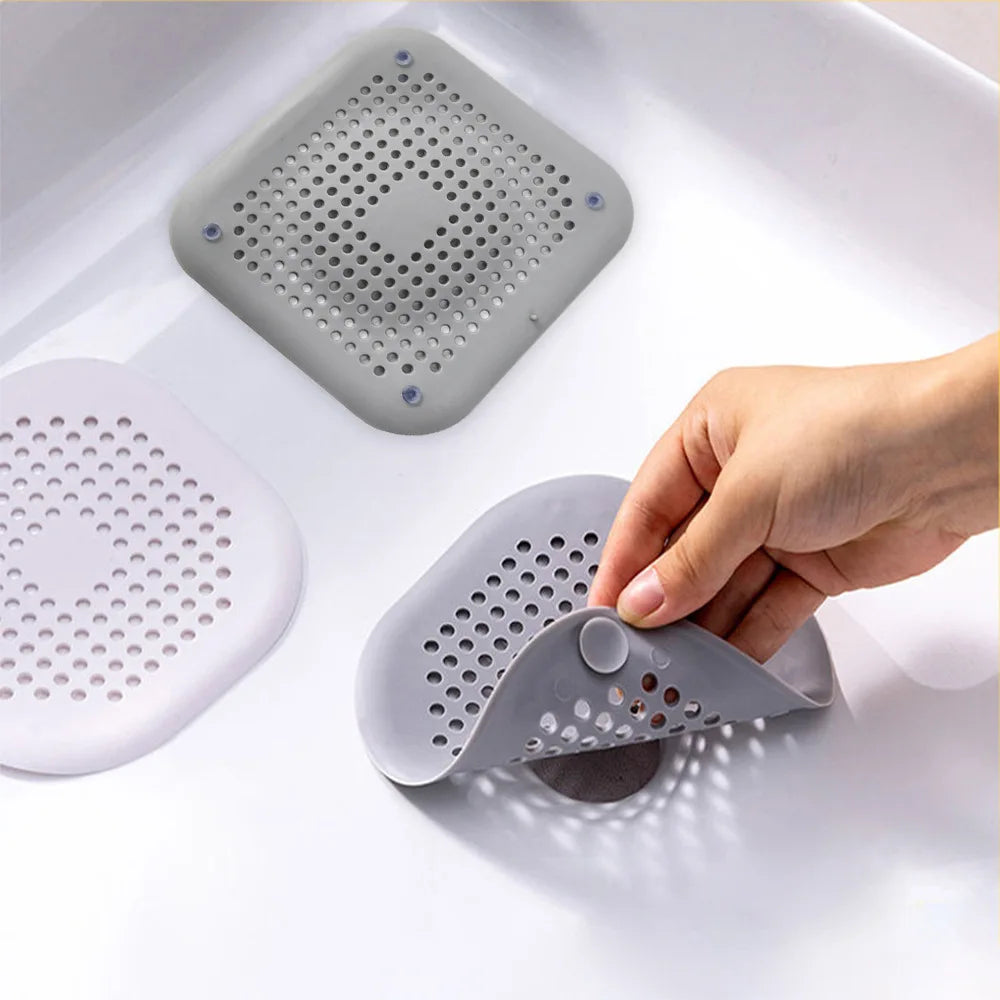 Anti Clogging Silicone Floor Drain Cover for Sink, Bathroom Drainage Outlet, Hair anti Clogging Filter, Sewer Outlet, Filter SCR