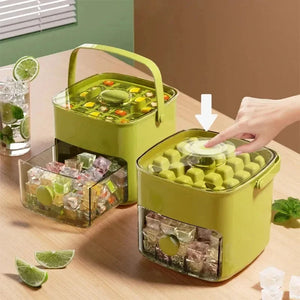 48 Grid Reusable Ice Cube Tray One-Touch Easy Release Ice Maker Mold, Household Homemade Ice Making Tool for Kitchen Refrigerato