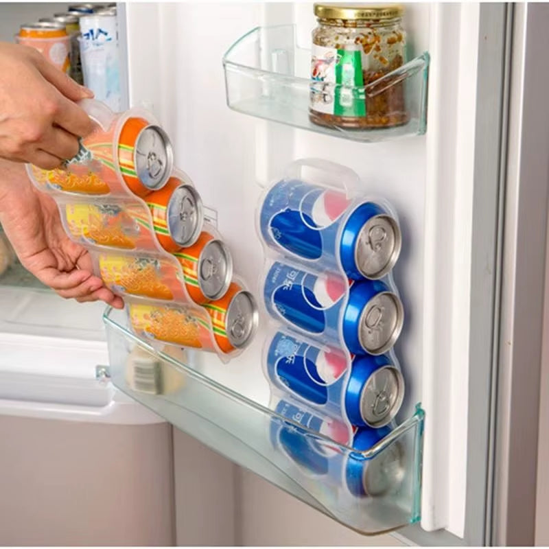 1 Pc Beer Soda Drink Can Storage Box Kitchen Fridge Drink Bottle Holder Fridge Refrigeration Storage Organizer Rack Shelf