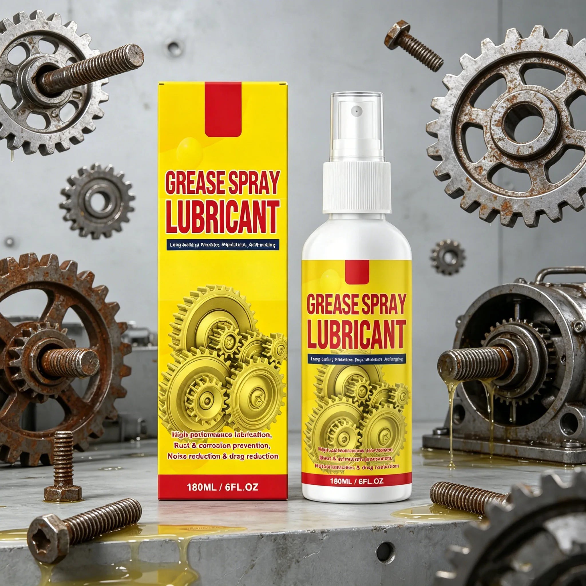 Rust Removal Lubricant Spray Quick Rust Dissolution Anti-Oxidation Surface Polish Relieve Lubricant Multi-Purpose Spray Agent