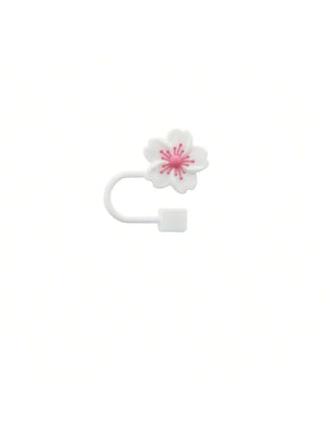 Flower Silicone Straw Covers for Stanley Cup Cute Silicone Flower Shape Drinking Dust Cap Straw Tips Cover Cup Accessories