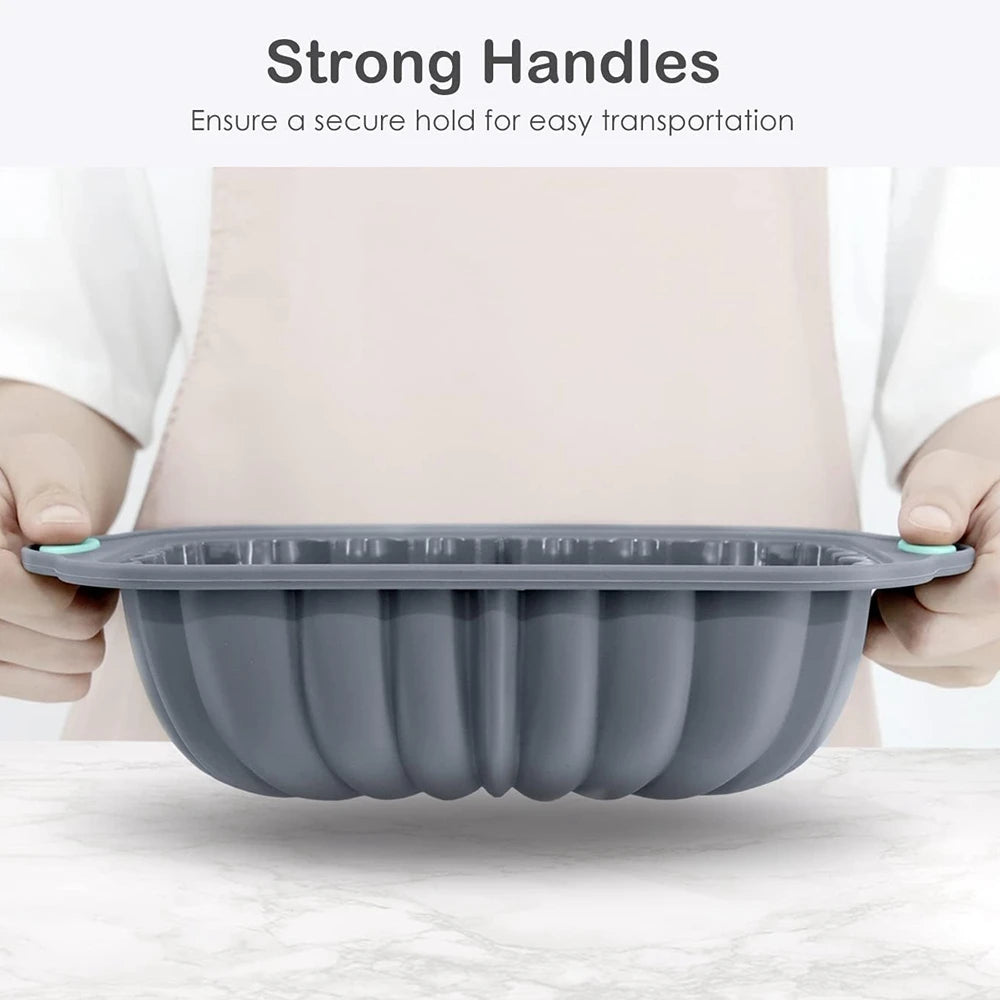Silicone Cake Pan Non-Stick 8-10-Inch Food Grade Silicone Cake Mold Baking Pan Toast Tray Bread Pan Dessert Bakeware Cake Tools