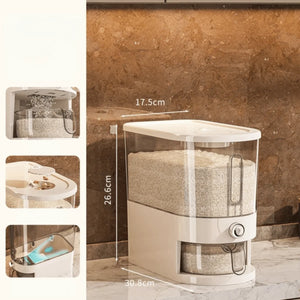 Airtight Insect-Proof Rice Storage Container 5/10KG Moisture Proof Dry Food Dispenser Sealed Storage Container Grains
