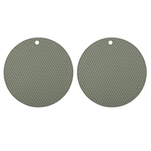 2/4 PCS Multifunction Heat Resistant Silicone Mat Drink Cup Coasters Nonslip Pads Pot Holder Table Placemat Kitchen Accessories