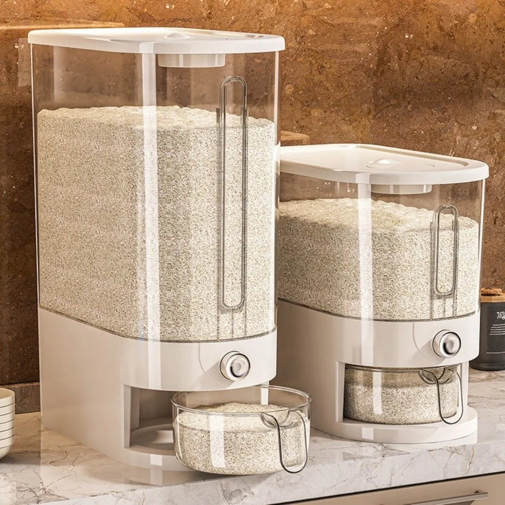 Airtight Insect-Proof Rice Storage Container 5/10KG Moisture Proof Dry Food Dispenser Sealed Storage Container Grains