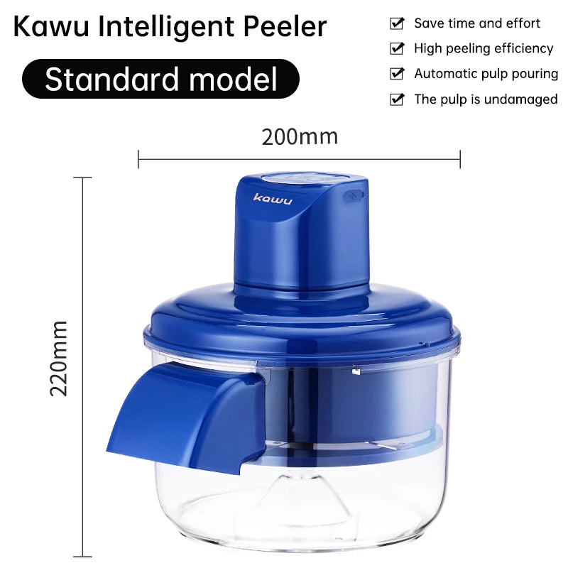 Fully Automatic Electric Fruit and Vegetable Peeling Machine, One-Button Operation, Multi-Functional Peeler, Suitable for Ingredients Such as Tomatoes, Garlic, Grapes, Citrus Fruits, and Avocados—Ideal for Quick Peeling