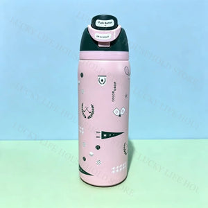 Portable Fruit Car Cup Thermoses Summer Soccer Stainless Steel Insulated Cup 32OZ Large-Capacity Football Water Bottles