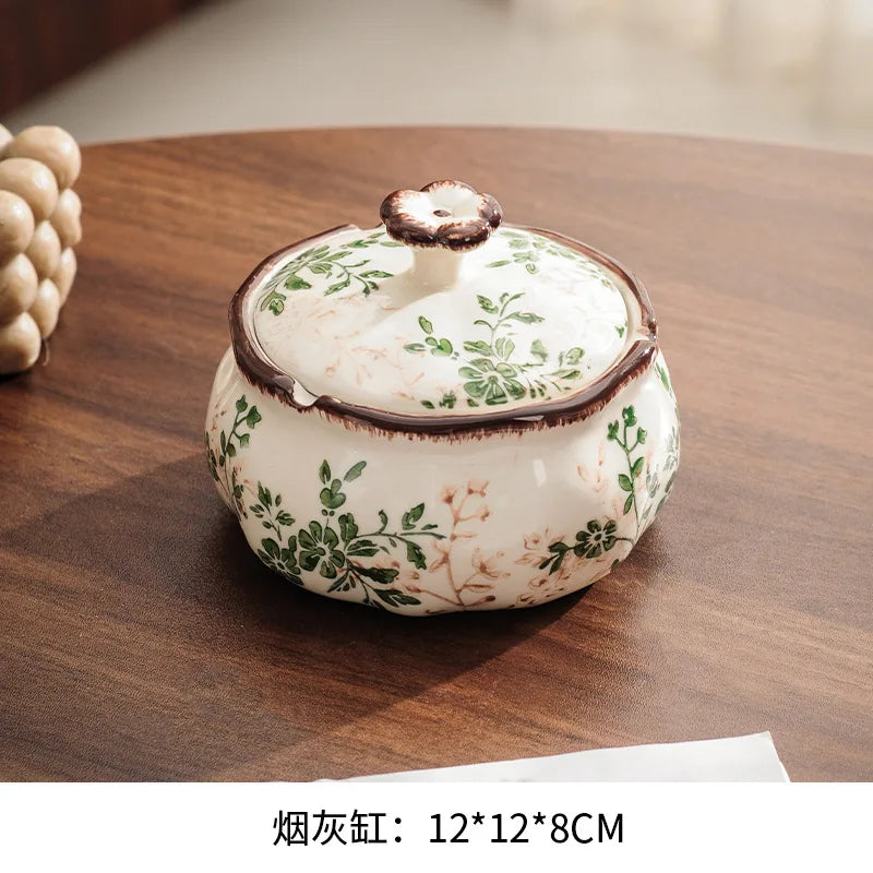 Ceramic Tissue Box Holder Multifunctional Storage Ashtray Vase Fruit Bowl Chopstick Holder Home Decor