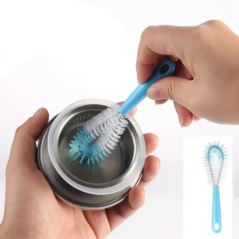 8Pcs Straw Brush,Tea Stain Removal Brush,No Dead Corner, Multipurpose Kitchen Cleaning Brush,For Water Bottle,Tea Cup, Groove,