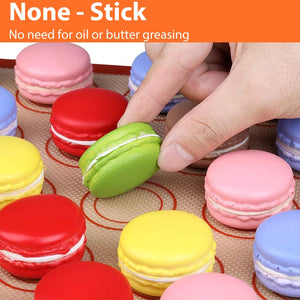 1PC Silicone Baking Mat for Oven, Thin 0.4Mm, Reusable Non Stick Heat Resistant Bakeware Sheets Liner Baking Tools for Cookie